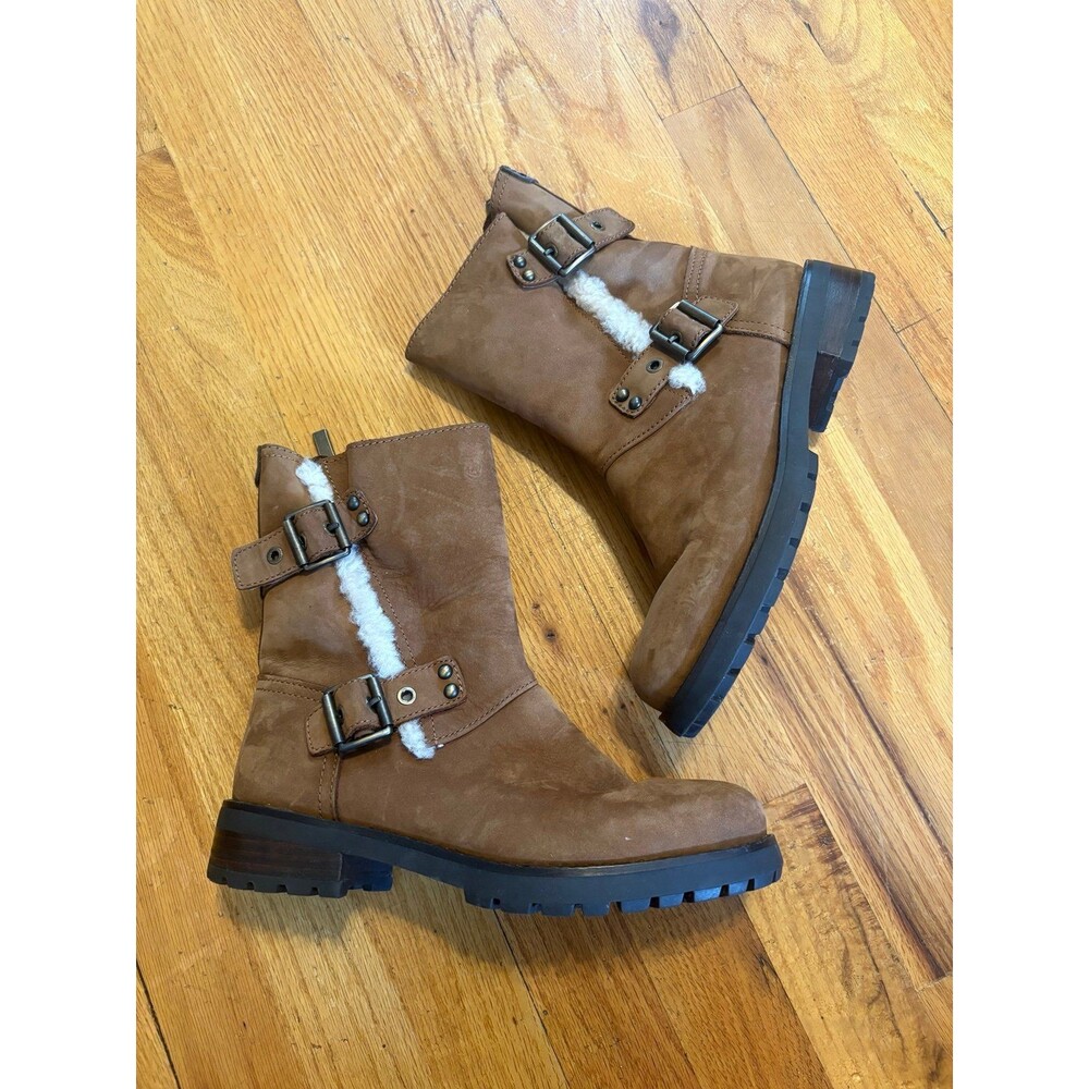 UGG Niels Brown Boots with buckles water resistant size 7